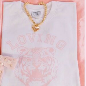 Living Fully Valentine drop MED
“Loving Fully” Tiger sweatshirt
Brand new!